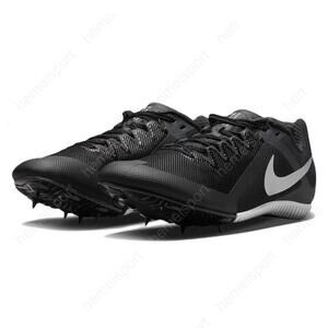 Nike Zoom Rival multi track & field shoe Size 9.5 Black Metallic Silver NEW